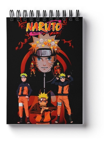 Sketchbook/caderno Para Desenhar Naruto Shippuden Animie